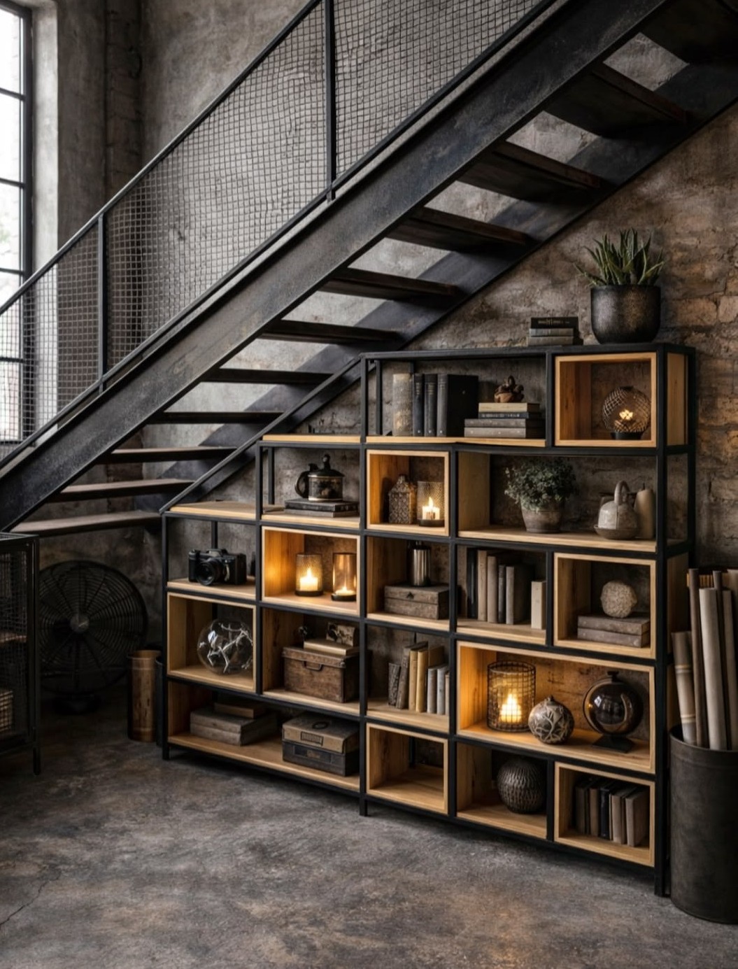 Modelo ilustrativo de biblioteca industrial